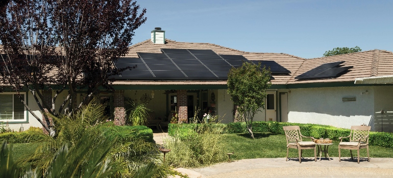 solar panels on the house