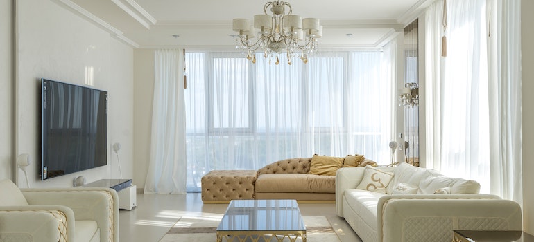 Tidy living room as a way to keep your new Summerlin home clean